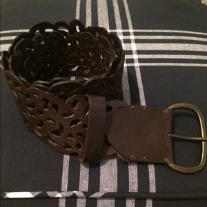 HOBO S/M brown leather belt